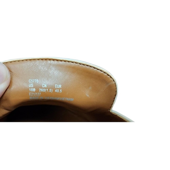 Coach Sienna Slide Loafers Shoes Women's Size 10 Color Chalk Leather Slip On - Picture 12 of 12